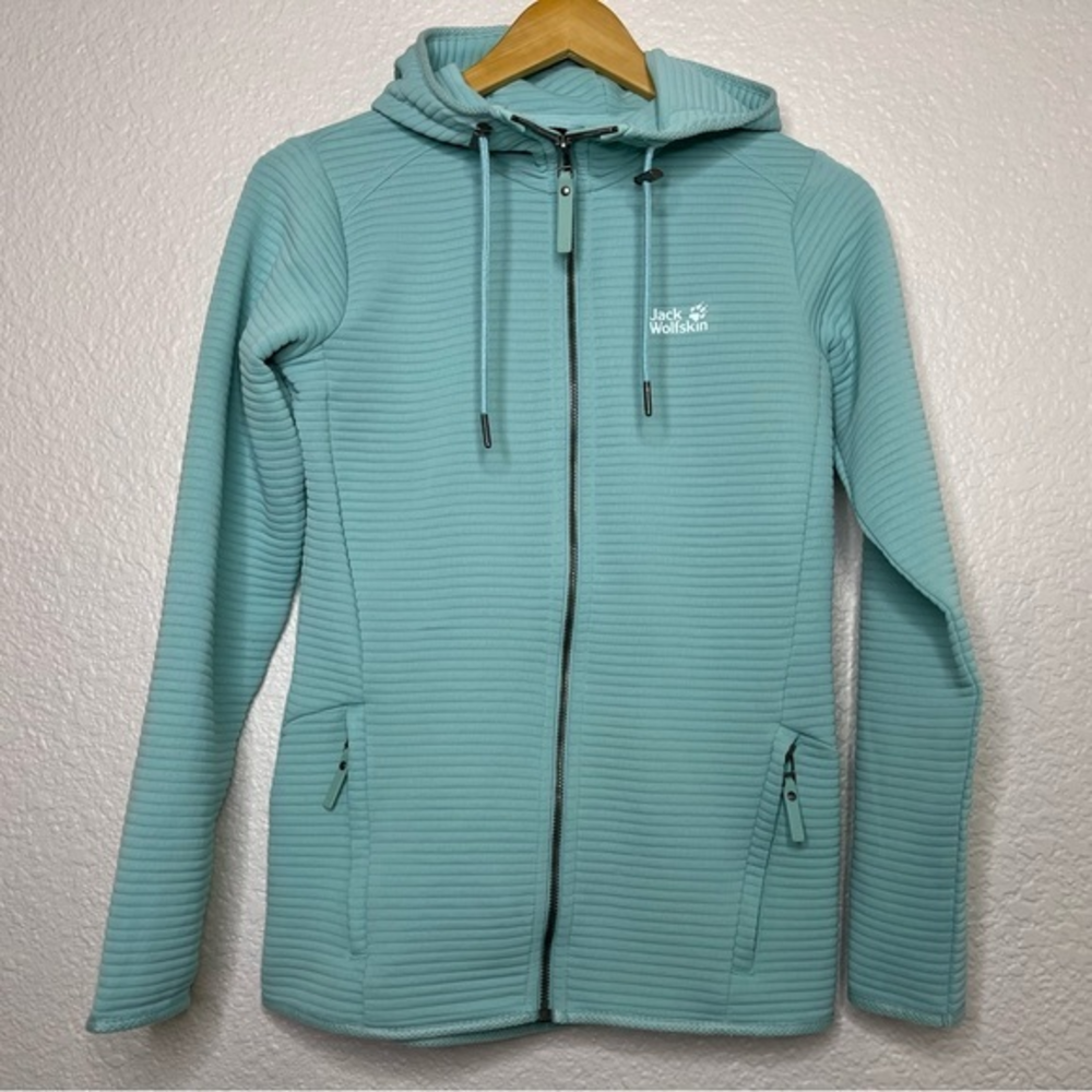 Jack Wolfskin Women's Modesto Hooded Jacket Turquoise Blue XS‎